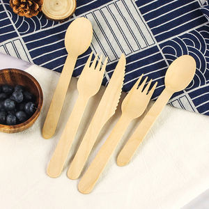 Sinh Thái dùng một lần bằng gỗ thiết lập dao kéo Woods và tre dao kéo với Hot Bán - Product Image 6