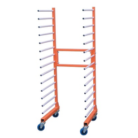 Chariot de séchage en acier multi-usages, étagère de rangement d'atelier, séchoir à bois, chariot de durcissement de dalles de pierre, utilitaire industriel