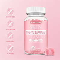 Gummies OEM au collagène et au glutathion, complexe multivitaminé, pour le blanchiment de la peau et les soins quotidiens de la peau et des cheveux