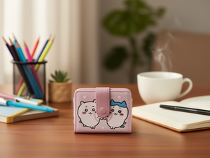 Portafoglio con fibbia singola a forma di cartone animato, di piccole dimensioni, pieghevole, in materiale PU, per uso quotidiano, unisex - Product Image 2