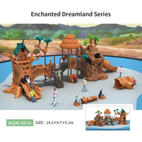 Équipement de terrain de jeux extérieur pour enfants, série de toboggans de grande taille pour parc d'attractions, divers matériaux