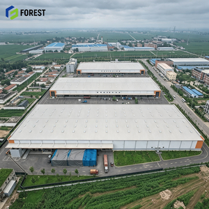 Custom Prefabricated Modular Structural Steel Frame Workshop Warehouse Heavy Duty Wide Span Production Facility Depot - Product Image 1
