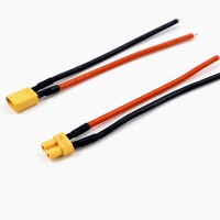 Connecteur mâle et femelle XT30 avec câble en fil étamé 16AWG de 100 mm pour batterie Lipo d'avion RC à voilure fixe et chargeur de drone FPV