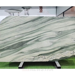 Mármol Verde <span class=keywords><strong>Cipollino</strong></span> Ondulado Natural, Losa de Mármol Verde Luana Claro, Encimera, Cubierta de Baño, Losas de Tamaños Personalizados - Product Image 1