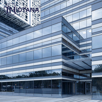 Prix des panneaux de façade en verre sans cadre en aluminium à double vitrage vérifié par des professionnels, mur-rideau extérieur