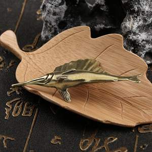 Pirinç orkinos bronz süsler taklit eski sualtı süs balığı süsler el sanatları - Product Image 5