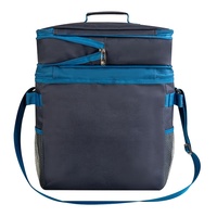 Sac à dos de pique-nique isotherme réutilisable pour 4 personnes, style vintage brodé, toutes saisons, double compartiment isotherme, 600x300d