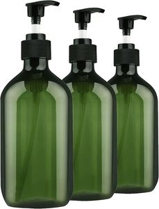Plastic Bottle PET 300ml 500ml Transparent Brown Shampoo <b>Hand</b> Washing Liquid Body Wash Bath <b>Cream</b> Disinfect Water Bottle - Product Image 5