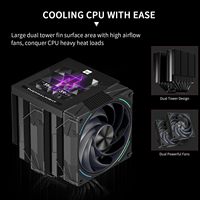 Refroidisseur d'air Thermalright Phantom Spirit 120 EVO avec couvercle supérieur anodisé mat (PS120 EVO) – Dissipateur thermique professionnel à refroidissement par air, ventilateur Alibaba