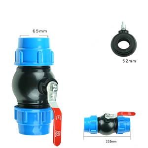 Alahot OEM/ODM PE a prueba de fugas/tubo de núcleo de acero Kit de válvula de bola de conexión rápida Accesorios completos para sistemas de riego - Product Image 4