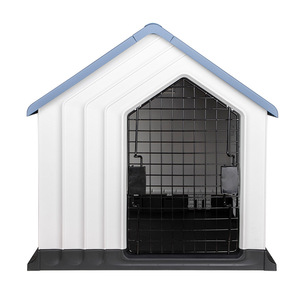 Pet <b>House</b> Plastic Rectangle Dog <b>Bed</b> Rainproof Warm Portable Outdoor Indoor Use Fixed Hole Design - Product Image 2