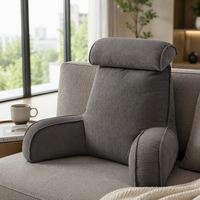 Coussin de dossier pour tête de lit en velours côtelé, coussin de soutien en mousse, coussin de lecture pour canapé, coussin lombaire pour adultes, détente à domicile