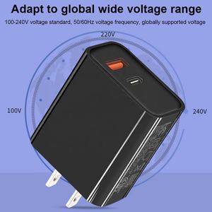 यूके 20w यूएसबी टाइप सी चार्जर पीडी प्लग USB-C फास्ट चार्जिंग <span class=keywords><strong>2</strong></span> में 1 दीवार चार्जर एडाप्टर 3 पिन - Product Image 4
