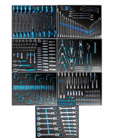 Ensemble d'outils Premium CR-V 287 pièces de la marque 4s Shop, conception modulaire avec coffre à outils et boîte pour garage et atelier
