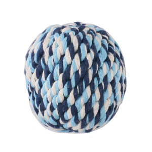 Mainan Gigit Anjing Ramah Lingkungan Tahan Lama, Bola Tali Kapas Multi-Warna, Pembersih Gigi, Fitur Bermain D - Product Image 6