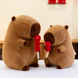 Peluche Capybara Bingtanghulu Tendance, Douce et Mignonne, Jouet en Peluche de Dessin Animé pour Enfants, Cadeau de Festival, Vente en Gros - Product Image 1