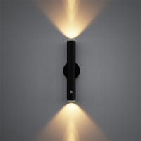 Hot Hotel Rechargeable mur LED lampe capteur de mouvement intelligent rotation magnétique éclairage de chevet appliques murales lumière pour salon