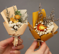 Buket Bunga Mini Cantik Grosir, Berbagai Rangkaian Bunga Kering, Bunga Dekoratif Awet