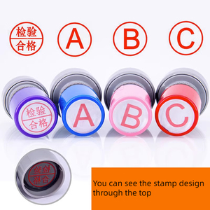 Nom personnalisé Logo Timbre QA QC Pass Petit Timbre Rond Certificat D'inspection Photosensible Flash Timbre - Product Image 3