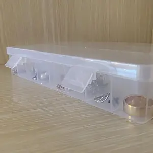 定制透明珠宝项链珠子耳钉盒塑料透明首饰盒隔层组件储物盒