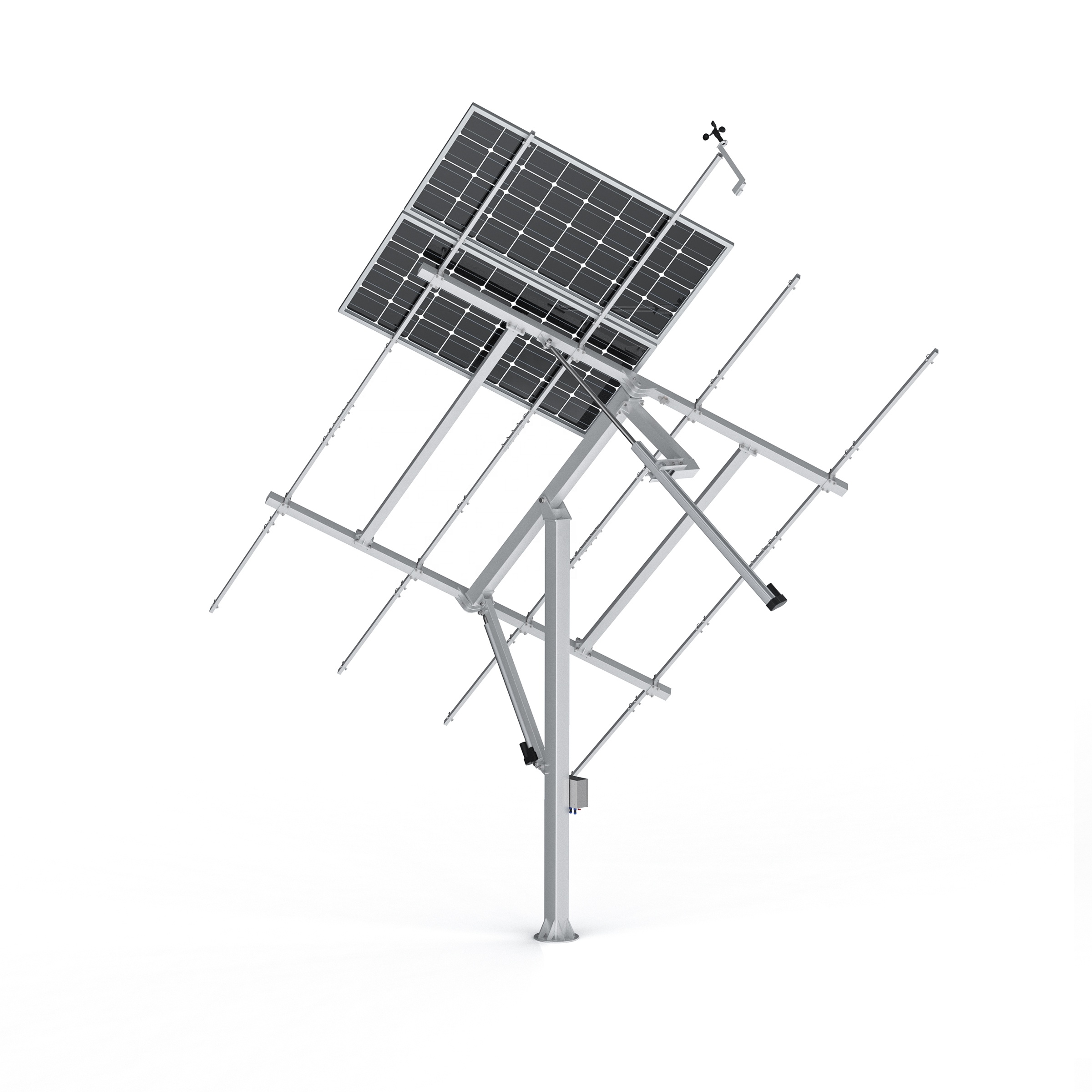 3KW HYSM-8PV-78-2LD Многофункциональный Fullyautomatic двойной оси солнечной энергии с двумя осями высокой точности системы Улавливателя солнечной энергии солнца отслеживания солнца трекер цена
