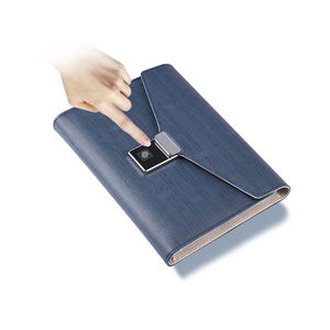 สมุดบันทึกสามทบแบบพับสามทบมีไวเลสและพาวเวอร์แบงค์ PU ของที่ระลึกงานหมั้นของขวัญ - Product Image 1