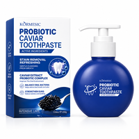 KORMESIC Dentifrice Probiotique au Caviar Élimination des Taches Haleine Fraîche Blanchiment des Dents Vente en Gros Logo Personnalisé Marque Privée