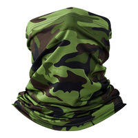 Bandeau Magique en Soie Glacée Yueli Vert Militaire Protection Solaire Séchage Rapide Masque Facial Extérieur Pêche Cyclisme Hommes Femmes