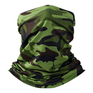 Yueli Ice <b>Silk</b> Magic Headband Military <b>Green</b> Sun Protection Quick Dry Outdoor Fishing Cycling Face Mask Men Women - Product Image 1