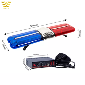 Accessori per l'illuminazione dell'automobile barra luminosa girevole all'ingrosso DC 12V barra luminosa per ambulanza rossa blu con altoparlante a <span class=keywords><strong>sirena</strong></span> - Product Image 1