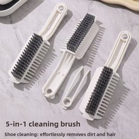 Brosse de nettoyage en plastique, balai, serpillière, grattoir à poils, brosse à joints de carrelage, brosse à poils multifonctionnelle pour le nettoyage domestique