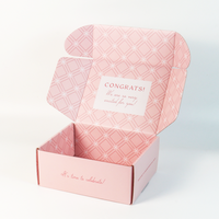 Emballage en carton ondulé avec Logo imprimé en couleur, boîte postale personnalisée