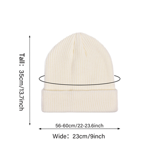 Gorro de Punto Personalizado con Logotipo Bordado, Gorro de Invierno para Esquí, Gorro Deportivo con Puño Acanalado, Venta Caliente - Product Image 3