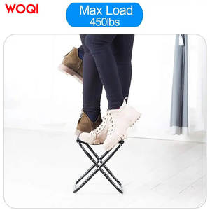 Tabouret de camping pliable Woqi en aluminium et tissu Oxford, chaise de jardin portable pour extérieur, carré 28x30x30cm - Product Image 2