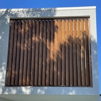 Volet à lamelles moderne en alliage d'aluminium pour ventilation extérieure, écologique, léger, durable, économe en énergie, pour maison et bureau, vertical