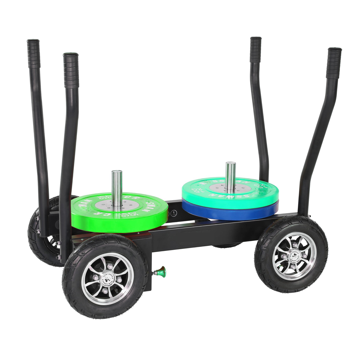 Уличное коммерческое спортивное оборудование для тренажерного зала силовые сани с колесиком для силовых тренировок