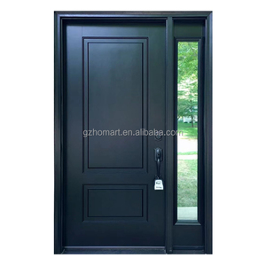 Puerta Doble de Madera de Alta Calidad, Diseño Moderno, Impermeable, para Entrada Principal de Villa, Puerta Exterior Principal - Product Image 3