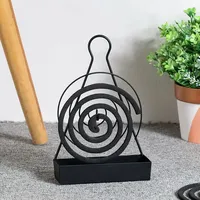 Porte-bobine anti-moustique en spirale en fer avec cadre anti-moustique Porte-encens anti-insectes vente en gros