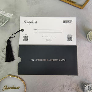 Élégant ensemble d'invitations de mariage noires avec enveloppe à tirer, papier vélin, dorure argentée, code QR et gland, pour événements et certificats - Product Image 1