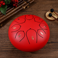 Customized Logo Tongue Drum 6 Inches 8 Tones With Number Design Hand Percussion Instruments Wholesale