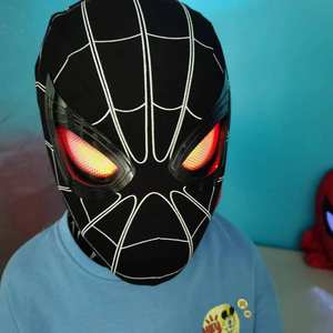 Spiderhero máscara ojos móviles, Spiderman Mile Morales Hero máscara, Control remoto cara completa adulto/niños Cosplay regalo - Product Image 5
