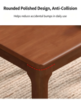 Table de mahjong pliante en bois massif Youmu, design classique et minimaliste, facile à assembler, table carrée pour cartes/jeux d'échecs, pieds en métal, portable