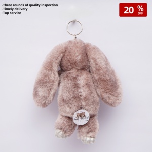 Peluches <span class=keywords><strong>AL</strong></span> por thị trưởng đầy màu sắc sang trọng Keychain thỏ 21cm trẻ em Đồ chơi trẻ em nhồi bông tai dài Bunny động vật đồ chơi mềm - Product Image 4