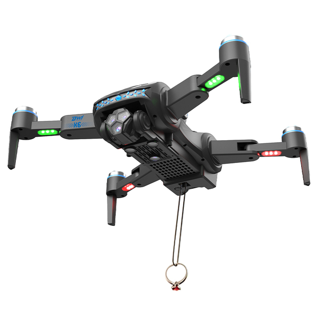 Dwi Dowellin X6 Brushless Drone with Airdrop System and Obstacle Avoidance with Dual Battery HD Dual Camera
