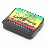 Accessoires pour fumeurs personnalisé manuel automatique 70mm carré en métal boîte à tabac à roulettes étui à cigarettes machine à rouler en gros