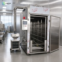 Four de fumage électrostatique à vapeur de gaz et d'électricité de 30 kg et 50 kg pour poisson, saucisses et viande