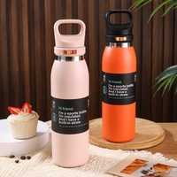 Nouvelle Tasse Thermos Isotherme Portable Élégante à Ouverture Rapide pour Hommes et Femmes, Grande Capacité, Couvercle Pop-Up, Buvage Mains Libres, Paille Intégrée 6-12