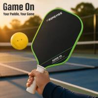Raquette de pickleball en fibre de carbone, noyau de 16 mm, pour débutants, joueurs intermédiaires et avancés de tous les niveaux