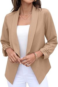 <span class=keywords><strong>Blazer</strong></span> Leggero da Donna 2022 con Maniche 3/4 e Apertura Frontale, Taglie Forti - Product Image 5