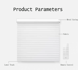 Tùy chỉnh thông minh Wifi hai lớp ánh sáng-lọc cơ giới Shangrila Rèm cho Windows với Lutron hệ thống nhà thông minh - Product Image 5